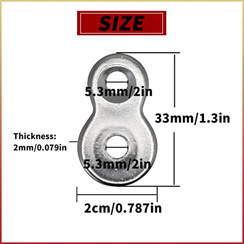 48 Pcs Heavy Duty Figure 8 Fasteners - 12 Gauge Steel Clips