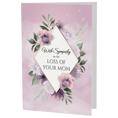 Loss of Wife Sympathy Card - Premium A5 Floral Bereavement Card