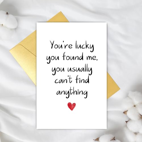 Funny Anniversary Card for Boyfriend or Girlfriend - 8x5.3in