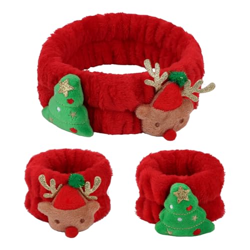 WHAVEL Spa Headband and Wristbands Set for Washing Face Skincare