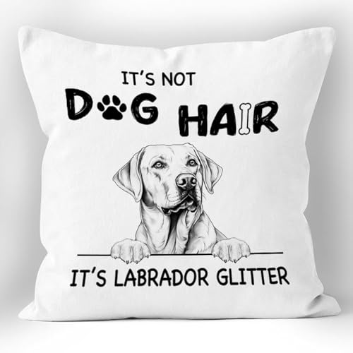 Labrador Retriever Pillow Cover 18x18 - Glitter Dog Design