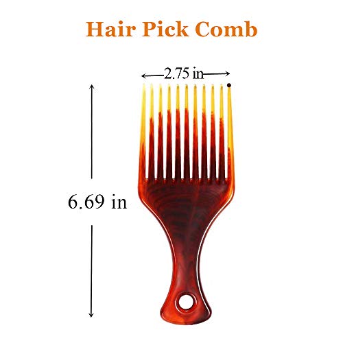 FANSTINOW Men Anti-Static Hair Comb 8-Inch 3-in-1 Styling Tool