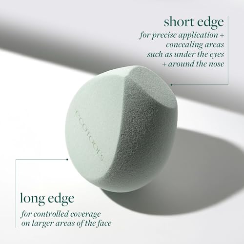 EcoTools Blurring Blender Makeup Sponge, 2-Sided Foundation Sponge
