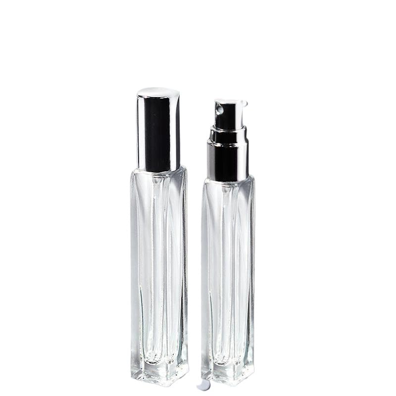 Clear Glass Perfume Spray Bottle Refillable Travel-Sized Decanter