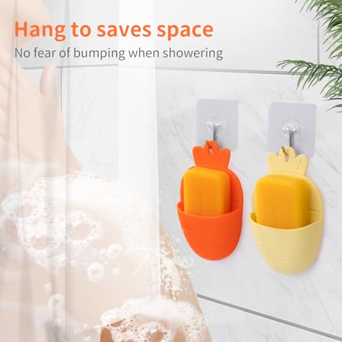 Cute Carrot Wall-Mounted Toothbrush Holder - LOYATRO Silicone Organizer