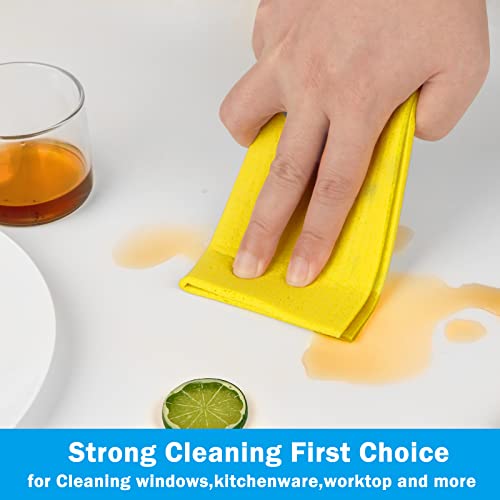 HOMEXCEL 10-Pack Swedish Dishcloths - Reusable, Absorbent Cleaning Cloths