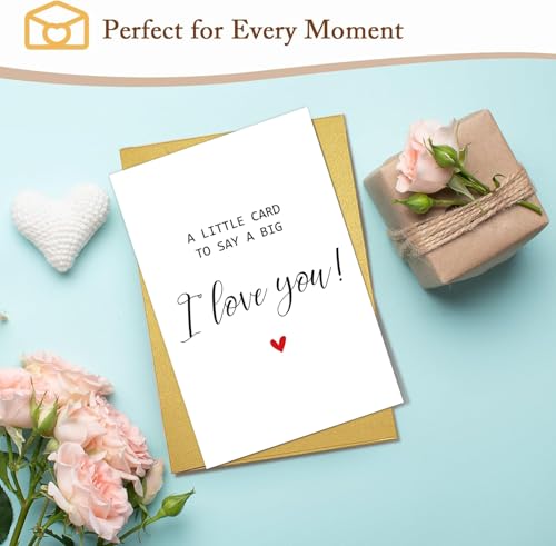 Romantic Anniversary Card - Cute 'I Love You' Greeting Card