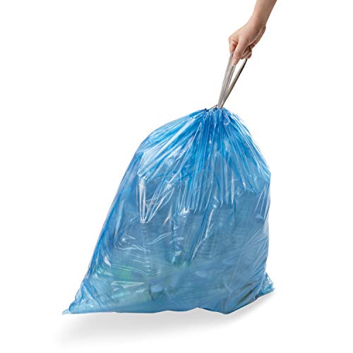 Simplehuman Trash Liner Code H - Custom Fit Liners, White, Pack of 60