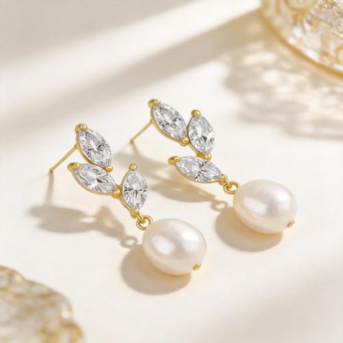 Bridesmaid Initial Hair Claw Clip with Matching Earrings Pearl Letter