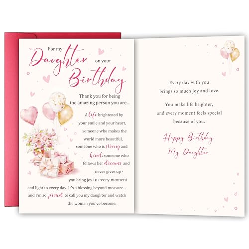 Heartfelt Birthday Card for Daughter from Mom & Dad