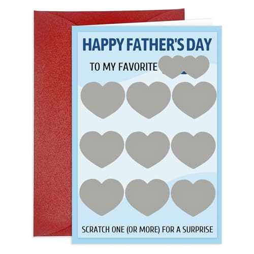 Funny Scratch Off Father's Day Card for Husband & Boyfriend