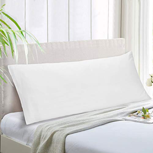 Cotton Craft Pillow Protectors - 2 Pack, 21x54 Inch White