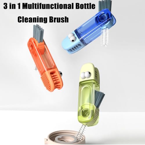 PandaEar 3-in-1 Bottle Lid Cleaning Brush Set for Tumblers & Bottles