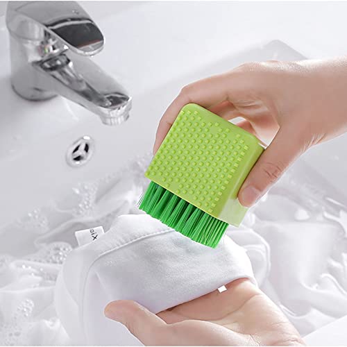 Selaurel Silicone Laundry Brush Scrub - 2 Pack (Green and Orange)