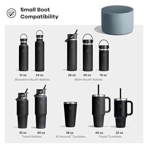 Hydro Flask Bottle Boot Small Cloud Pink - Silicone Water Bottle Protector Sleeve