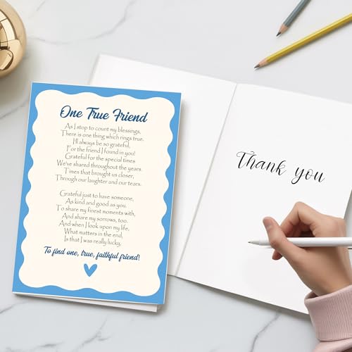 One True Friend Greeting Card - Meaningful Friendship Thank You Card