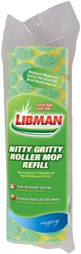 Libman Nitty Gritty Roller Mop Refill - Pack of 6