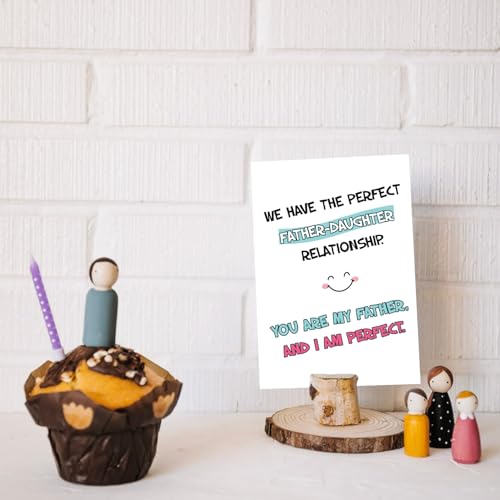 Funny Birthday Card for Dad from Daughter - Humorous Gift Idea