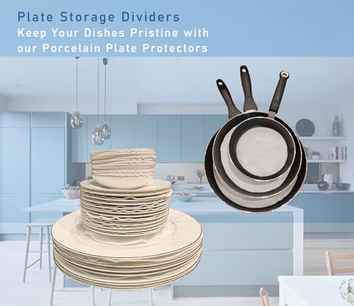 36 PCS Felt Plate Dividers for Cookware Storage - Washable & Reusable