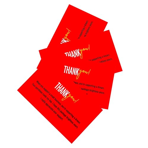 Thank You Cards Pack of 100 - Heartfelt Appreciation 2x3.5 Inches
