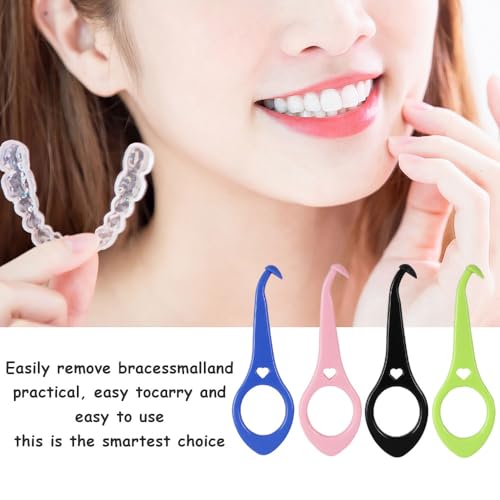 BICASUU Clear Aligner Removal Tool - 4 Pack Invisible Braces Extractor