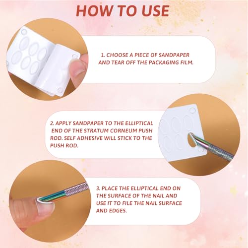 Dual-Ended Stainless Steel Cuticle Pusher and Nail File Kit