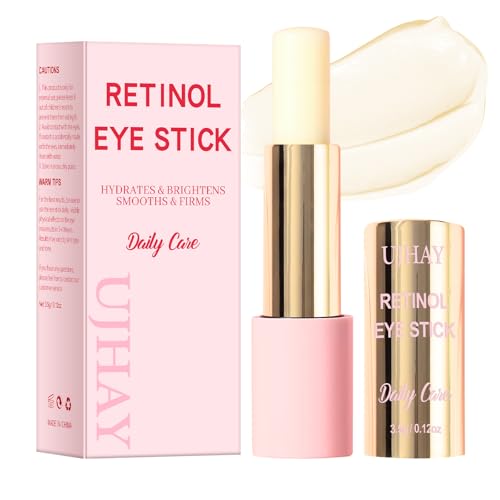 UJhay Retinol Eye Stick - Anti-Aging Eye Balm with Caffeine & Vitamin C
