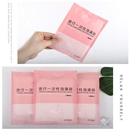 XXYXXY 10-Pack Disposable Bathtub Liners, Portable Plastic Bath Covers