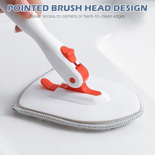 SetSail Tile and Bathtub Scrubber Refill Pads - 4 Pack (Microfiber & Scouring)