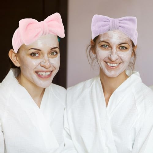AOPRIE SPA Headbands & Wrist Towel Wraps for Washing Face 6 Pack