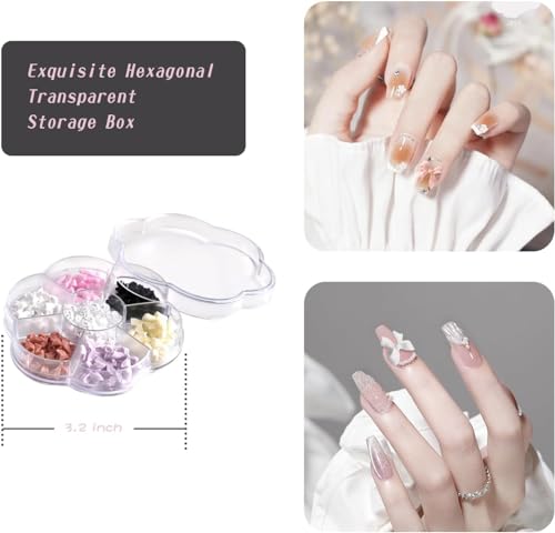 3D Butterfly Bow-Knot Nail Rhinestones Set Colorful Crystal Charms