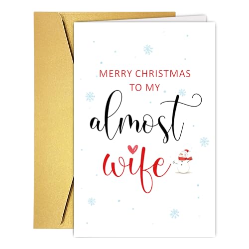 Fiancee Christmas Card - Unique Holiday Gift for Her