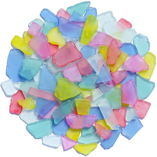 Colorful Sea Glass for Crafts - 14oz Mixed Colors Pieces