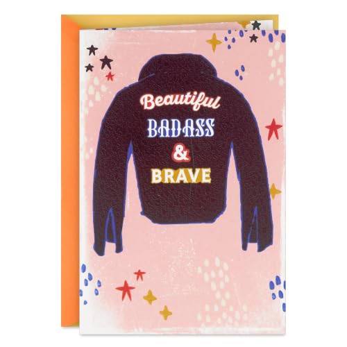 Hallmark Birthday Card for Her - Beautiful, Badass and Brave Design
