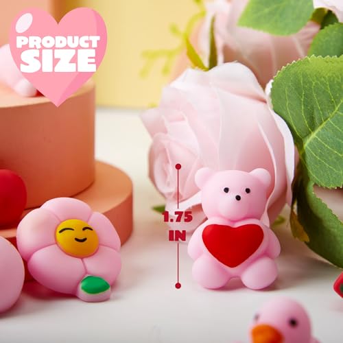 JOYIN 36 Packs Mochi Squishy Toys, Stress Relief Fidget Toys, Kawaii Mochi Squeezes for Kids Party Favors, Classroom Gift Exchange and School Rewards