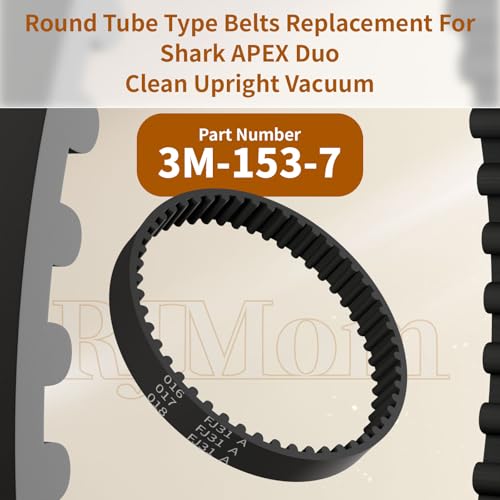 Replacement Vacuum Belts for Shark APEX & Vertex Ultralight, 2-Pack
