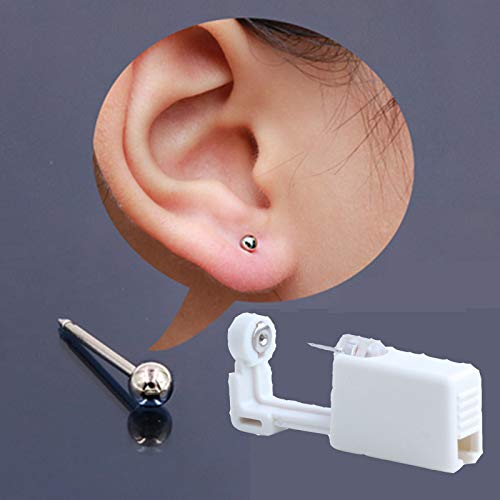 Disposable Ear Piercing Gun Kit - Self Piercing Tool for Men and Women