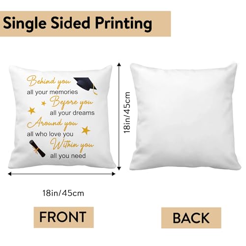 2026 Graduation Gift Pillow Cover for Women | 18x18 Inch