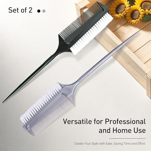 Kootinn 2Pcs Professional Hair Coloring Comb Set - Ergonomic Dye Tool