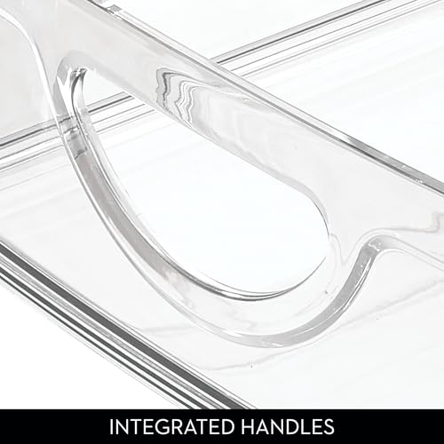 iDesign Stackable Pantry Bin with Handles - Clear, Pack of 4