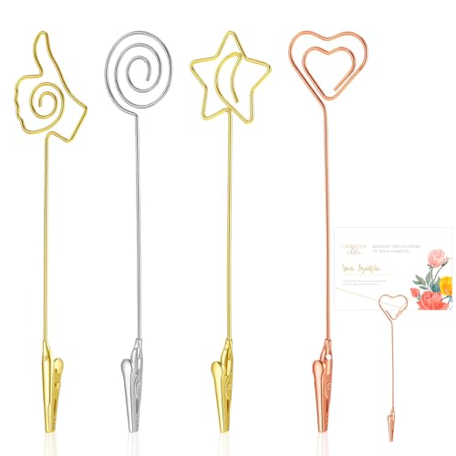 Sibba 4PCS Multi-Functional Card Holder Set for Table Decor