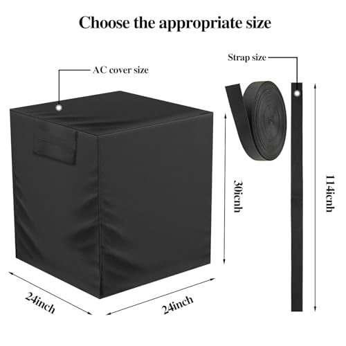 Aozzy Heavy Duty AC Cover for Outside Units, 24x24x30, Waterproof 420D