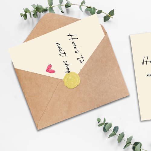 Congratulations Card for Women & Men - Going Away Gift for Coworkers, Variant HZ-041, 5.3 x 8 inches, Eco-Friendly Recycled Paper