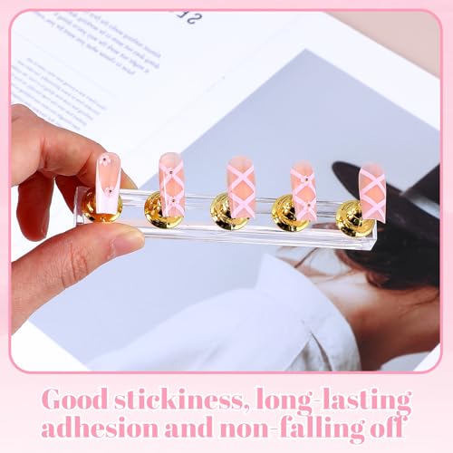 Sorcristy 600PCS Double Sided Adhesive Tapes for Nail Art Display and Practice