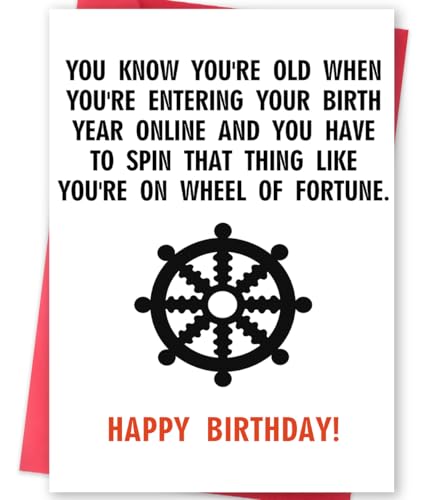 Missonemi Funny Birthday Card for Him/Her - Unique Gift