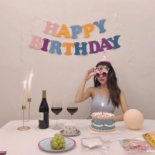 Happy Birthday Banner - Pre-Strung Party Decoration for All Ages