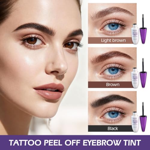 Cmojsk Semi-Permanent Peel-Off Eyebrow Gel Waterproof Brown
