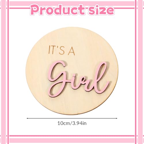 It's a Girl Wooden Sign - Baby Shower Announcement & Photography Prop