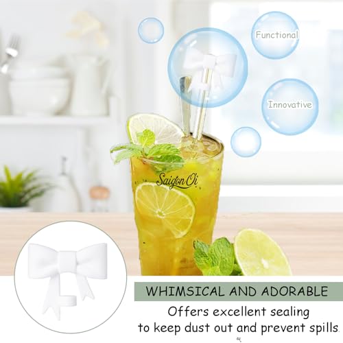 4-Pack Silicone Straw Covers for Stanley 30oz/40oz Tumblers