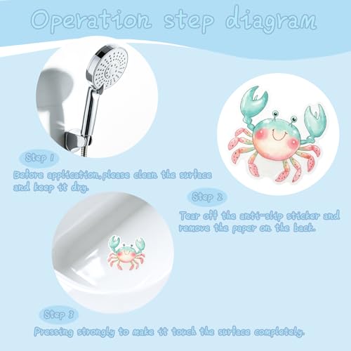 25 PCS Sea Creature Anti-Slip Stickers for Bathtub & Shower Safety